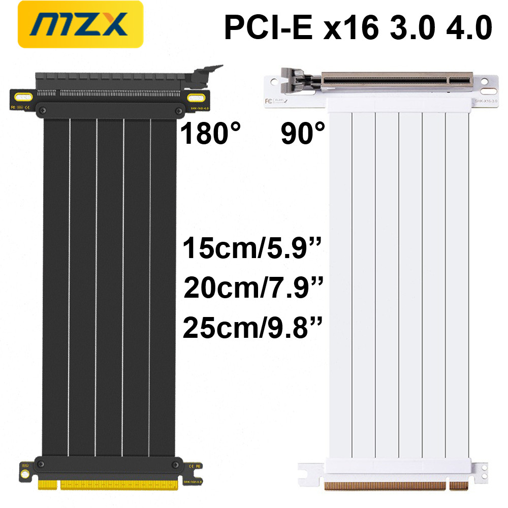 MZX PCIE 4.0 3.0 16X Riser Cab - đánh giá và giá Pcie 4.0 X16 Riser Cable 90 Degree