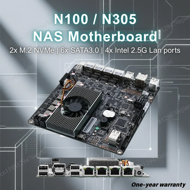 N100 Mini ITX NAS Motherboard  - đánh giá và giá Nas Motherboard N100 6 Sata