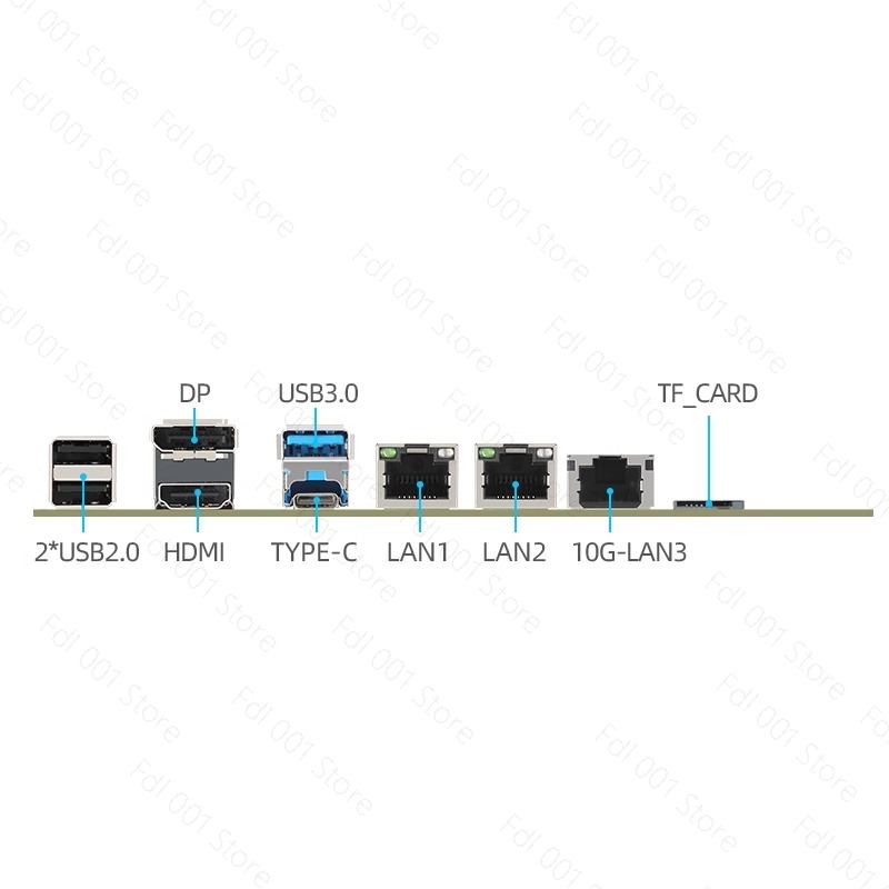 N100 Motherboard Dual 2.5G 10G - đánh giá và giá Nas Motherboard N100 6 Sata