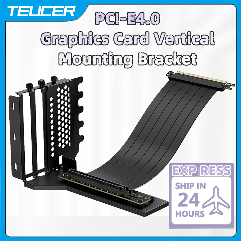TEUCER Vertical GPU Mounting B - đánh giá và giá Pcie 4.0 X16 Riser Cable 90 Degree