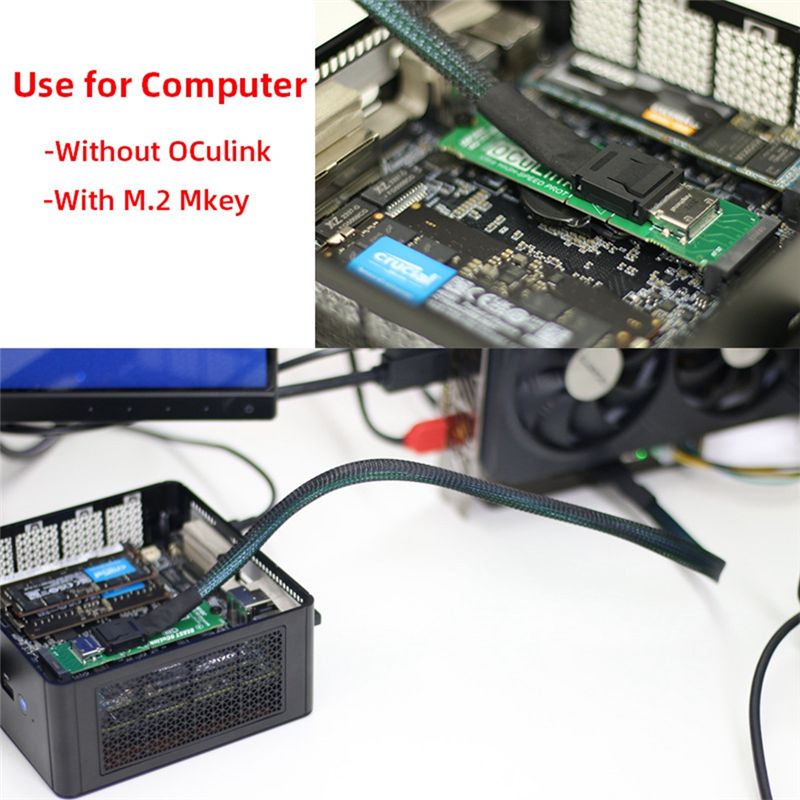 AY14 -M.2 MKEY To OCULINK Adap - đánh giá và giá External Gpu Dock Pcie 4.0 Oculink