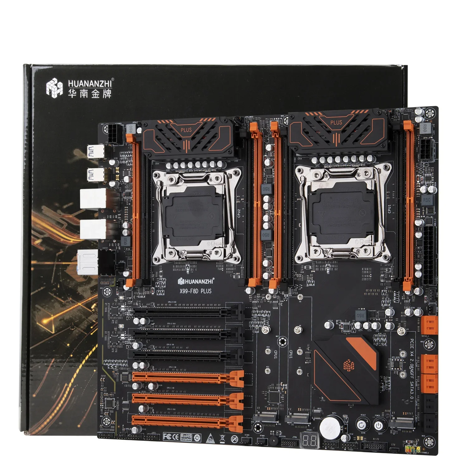 X99 F8D PLUS Dual Motherboard  - đánh giá và giá X99 Dual Cpu Motherboard Combo