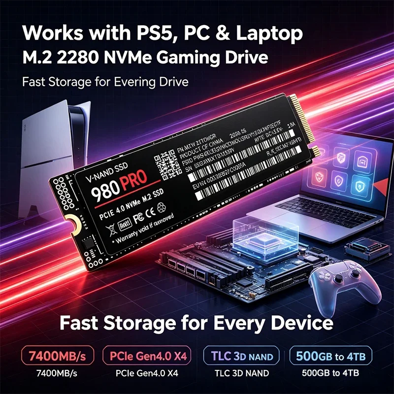 Gaming M.2 NVMe SSD 980 PRO PC - đánh giá và giá M.2 Nvme 4Tb Pcie 4.0 Ssd