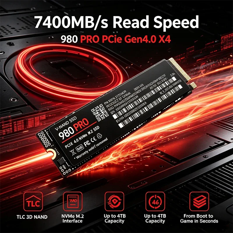 Gaming M.2 NVMe SSD 980 PRO PC - đánh giá và giá M.2 Nvme 4Tb Pcie 4.0 Ssd